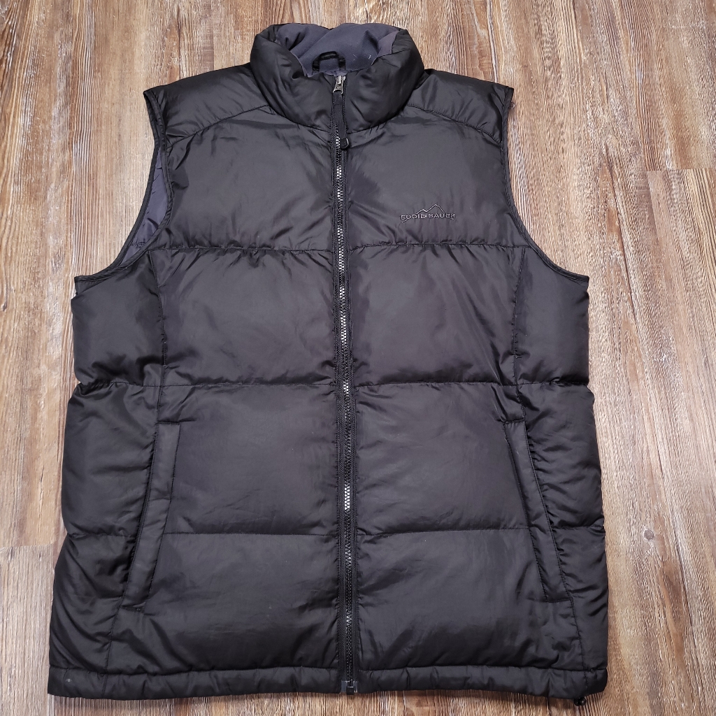Eddie Bauer Premium Goose Down Insulated Quilted Puffer Vest Hiking Medium